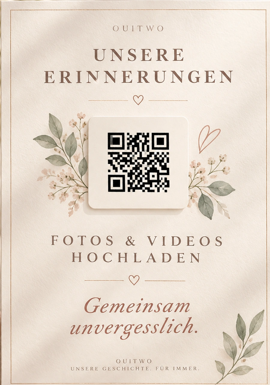 OUITWO Erinnerungskarte – Fotos und Videos hochladen